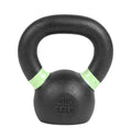 Cordyn Cast Iron Kettlebell in Black — colour-coded weight markings and flat base