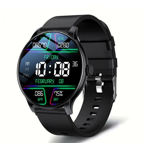 Cordyn Sport Smart Watch in Black — heart rate and health tracking on 1.52 inch touchscreen