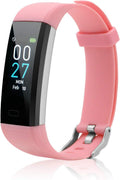 Fitness Tracker with Heart Rate Activity Tracker Sleep Monitor, Smart Watch Health Tracker IP68 Pedometer Step Counter for Man Women(Pink)