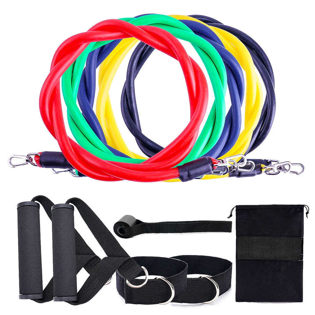 Cordyn Resistance Band Set in use — bicep curl home exercise